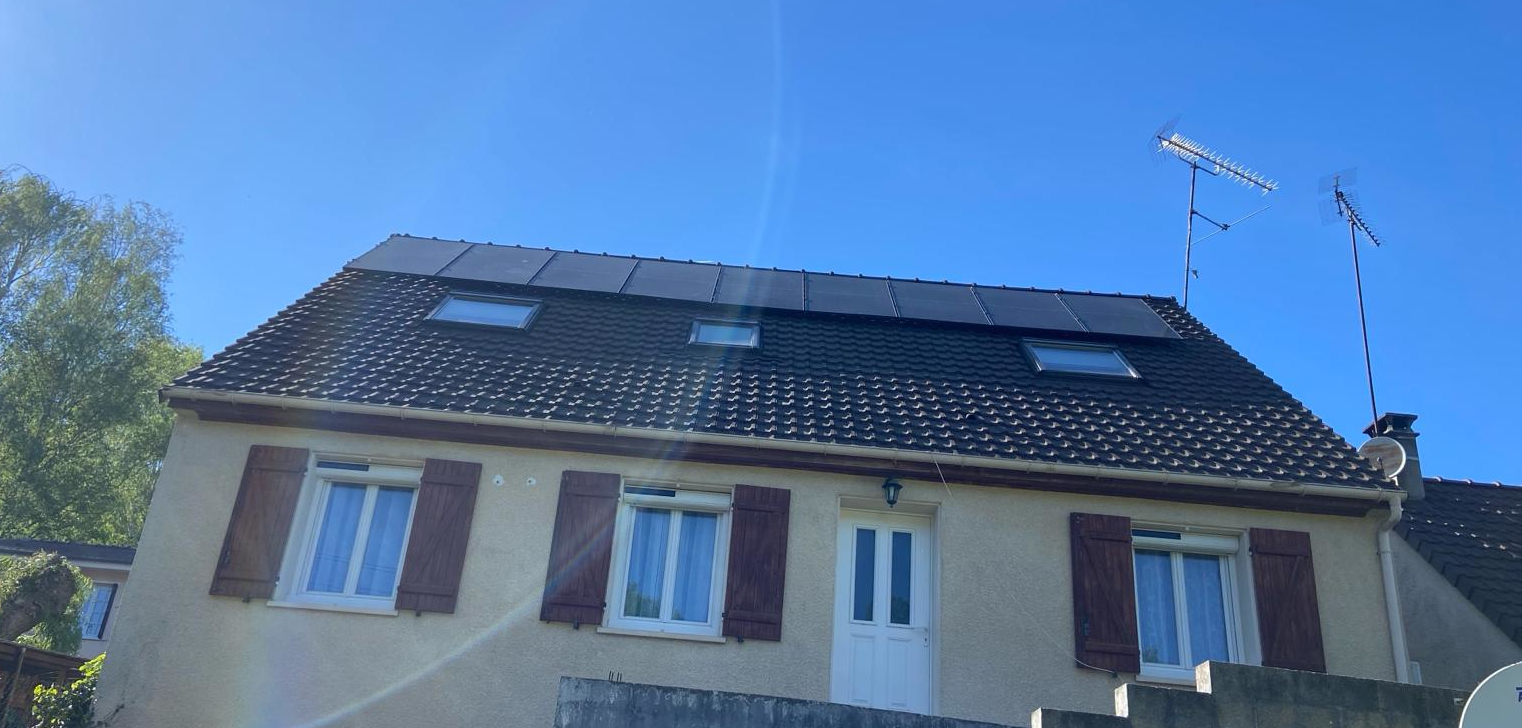 Après — Installation de panneaux solaires