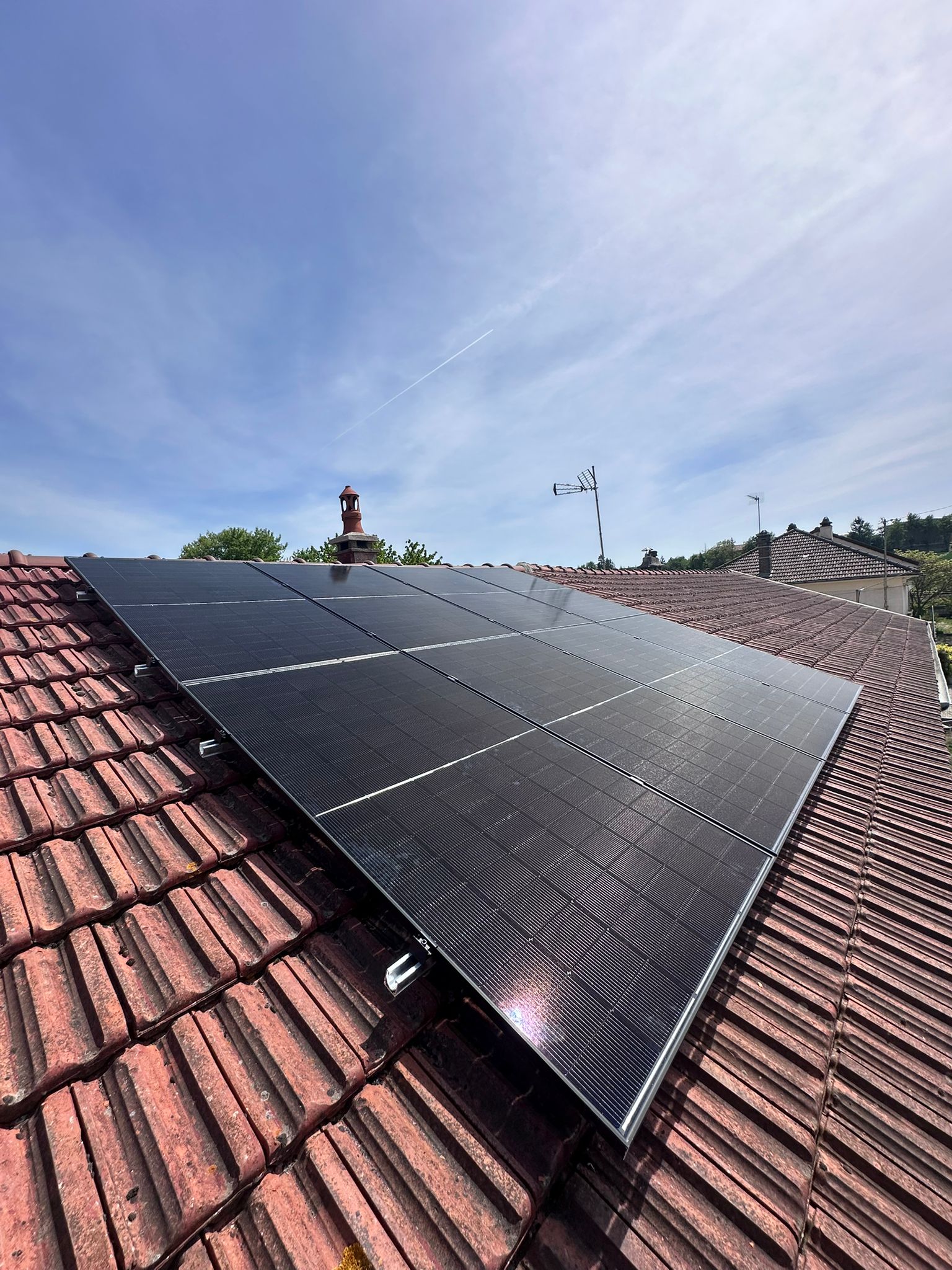 Après — Installation de panneaux solaires